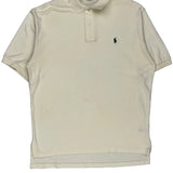 Polo By Ralph Lauren Polo Shirt - Medium Cream Cotton