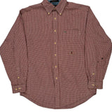 Tommy Hilfiger Checked Shirt - Medium Red Cotton