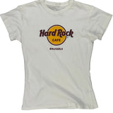 Hard Rock Cafe Graphic T-Shirt - Large White Cotton