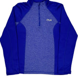 Fila 1/4 Zip - Large Blue Polyester