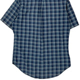 Ralph Lauren Checked Short Sleeve Shirt - Medium Blue Cotton
