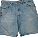 Wrangler Denim Shorts - 35W 9L Light Wash Denim