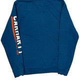 Original Workwear Carhartt Graphic Hoodie - Small Blue Cotton