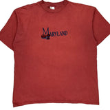 Maryland Desert Heat Single Stitch T-Shirt - 2XL Red Cotton