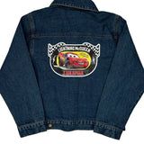 Lightning Mcqueen Disney Cartoon Denim Jacket - Small Blue Cotton