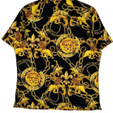 Unbranded Hawaiian Shirt - 2XL Black Polyester Blend