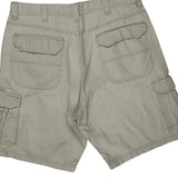 Wrangler Cargo Shorts - 36W 9L Beige Cotton
