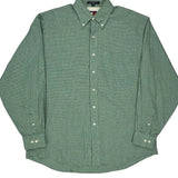 Tommy Hilfiger Checked Shirt - Large Green Cotton