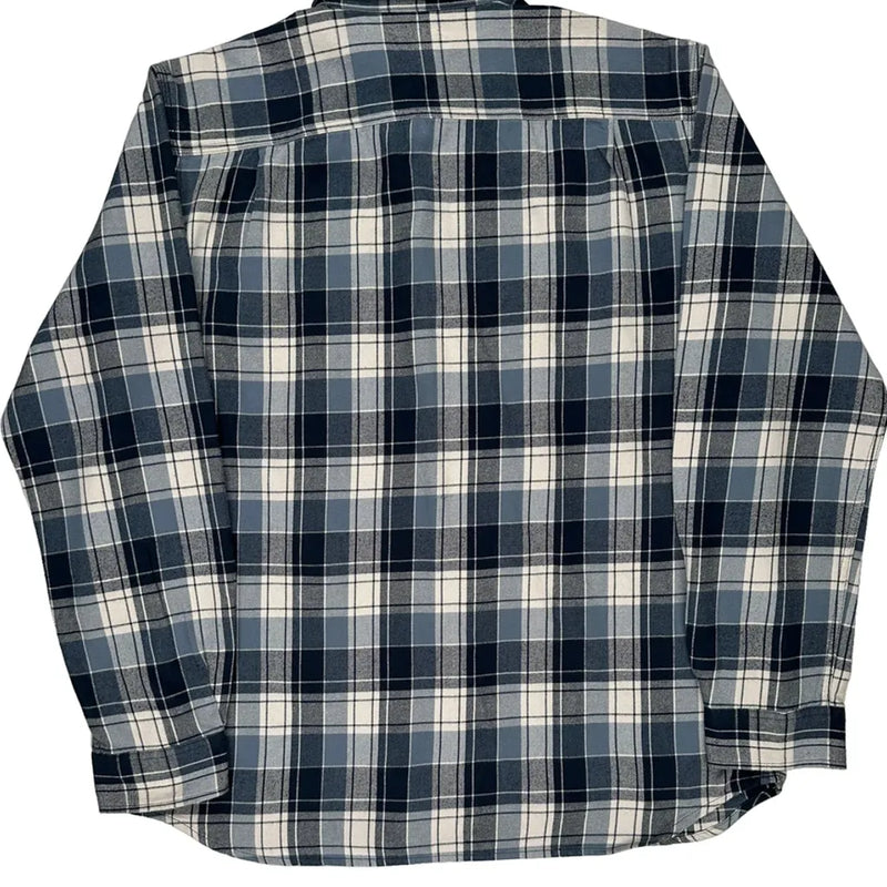 Carhartt Checked Flannel Shirt - XL Blue Cotton