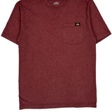 Dickies T-Shirt - Small Red Polyester Blend