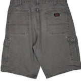 Dickies Cargo Shorts - 36W 10L Grey Cotton