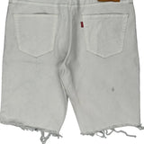 511 Levis Denim Shorts - 34W 10L White Cotton