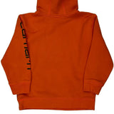 Age 8-10 Carhartt Spellout Hoodie - Small Orange Cotton