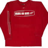Detroit Red Wings Nike Nhl Long Sleeve T-Shirt - Large Red Cotton