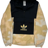 Adidas Tie-Dye Jacket - Small Beige Polyester