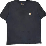 Carhartt T-Shirt - Large Navy Cotton