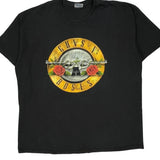 Guns N Roses Hanes Band T-Shirt - 2XL Black Cotton