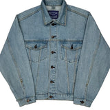 London Hard Rock Cafe Graphic Denim Jacket - Small Light Wash Cotton