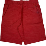 Tommy Hilfiger Chino Shorts - 32W 10L Red Cotton