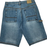 Timberland Cargo Denim Shorts - 34W 12L Blue Denim