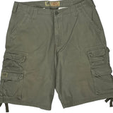 Lee Cargo Shorts - 34W 11L Grey Cotton