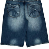 Epic Denim Shorts - 34W 15L Dark Wash Cotton