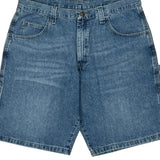 Carpenter Wrangler Denim Shorts - 37W 10L Blue Cotton