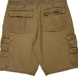 Wrangler Cargo Shorts - 35W 10L Brown Cotton