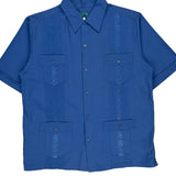 Tropicool Short Sleeve Shirt - Medium Blue Polyester Blend