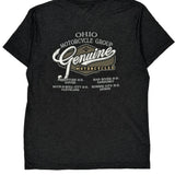 Ohio Motorcycle Group Harley Davidson Graphic T-Shirt - Large Gray Cotton