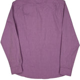 Tommy Hilfiger Slim Fit Shirt - Large Purple Cotton