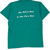 Fruit Of The Loom Single Stitch T-Shirt - Large Green Cotton Blend