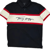 Tommy Hilfiger Slim Fit Polo Shirt - 2XL Navy Cotton
