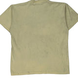 Nature Scene Colorado Single Stitch T-Shirt - Large Cream Cotton