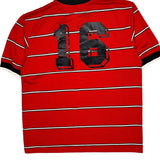 Vintage Wv Rowdies Soccer Club Nike Striped Football Shirt - Large Red Polyester