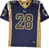 Age 8, Rams Adidas Nfl Football Jersey - Medium Gold Polyester