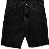Levis Denim Shorts - 37W 11L Black Denim