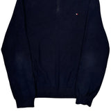 Tommy Hilfiger 1/4 Zip - Large Black Cotton