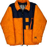 Helly Hansen Spellout Puffer - Small Navy Down And Feather