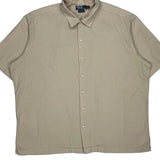 Caldwell Polo By Ralph Lauren Short Sleeve Shirt - 2XL Beige Cotton