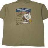 Jazz Concerts Anvil Graphic T-Shirt - 2XL Khaki Cotton