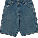Wrangler Carpenter Shorts - 32W 10L Blue Cotton