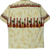 Royal Hawaiian Creations Graphic Hawaiian Shirt - Large Cream Cotton