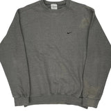Nike Sweatshirt - Medium Grey Cotton Blend