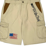 Unbranded Cargo Shorts - 34W 10L Beige Cotton