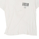 Senior Oneita Single Stitch T-Shirt - XL White Cotton