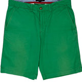 Tommy Hilfiger Chino Shorts - 34W 10L Green Cotton