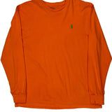 Polo By Ralph Lauren Long Sleeve T-Shirt - Medium Orange Cotton