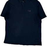 Armani Exchange Polo Shirt - Medium Navy Cotton