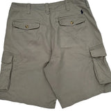 Polo By Ralph Lauren Cargo Shorts - 34W 10L Grey Cotton